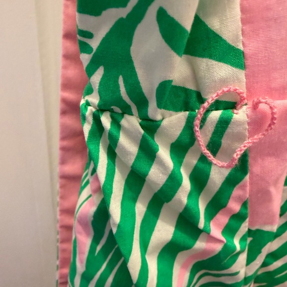 LILLY PULITZER TRISHA STRETCH SHIRTDRESS SIZE 8 WHO LET THE FRONDS OUT EXCELLENT - Picture 8 of 14